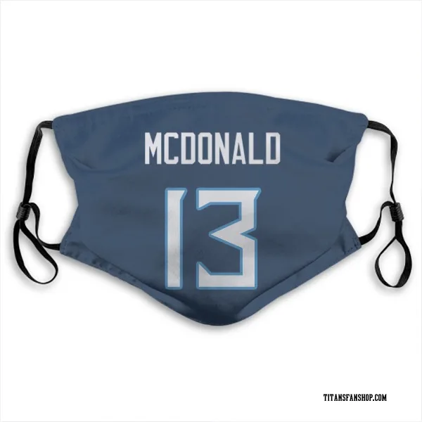 Cole McDonald Tennessee Titans Navy Jersey Name & Number Face Mask