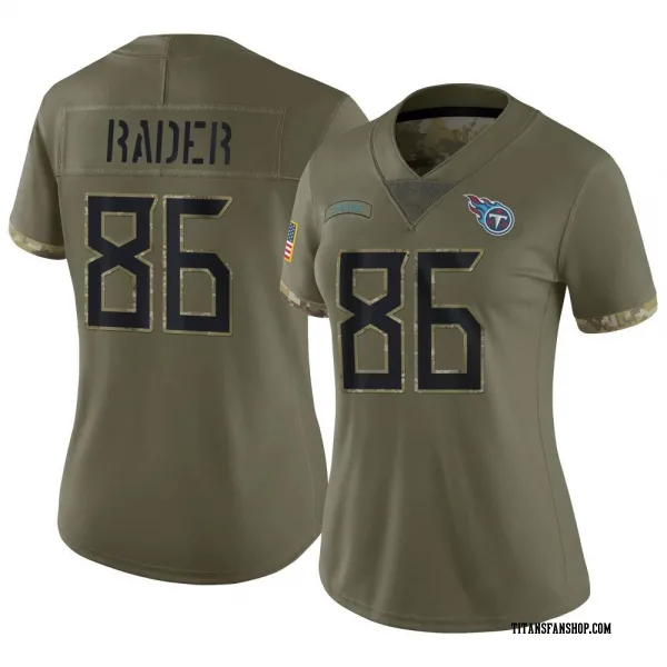 Kevin Rader Men's Nike White Tennessee Titans Custom Game Jersey Size: Extra Large